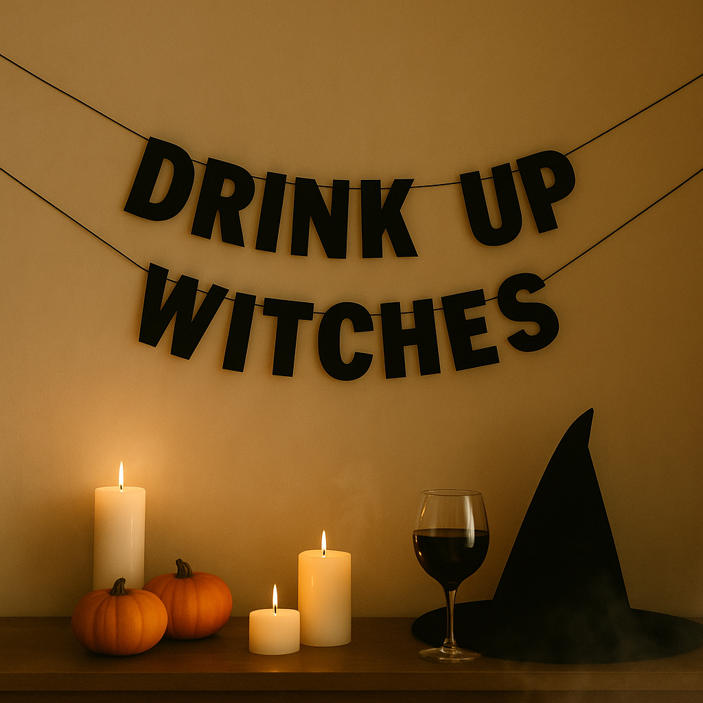 Garland 'DRINK UP WITCHES'